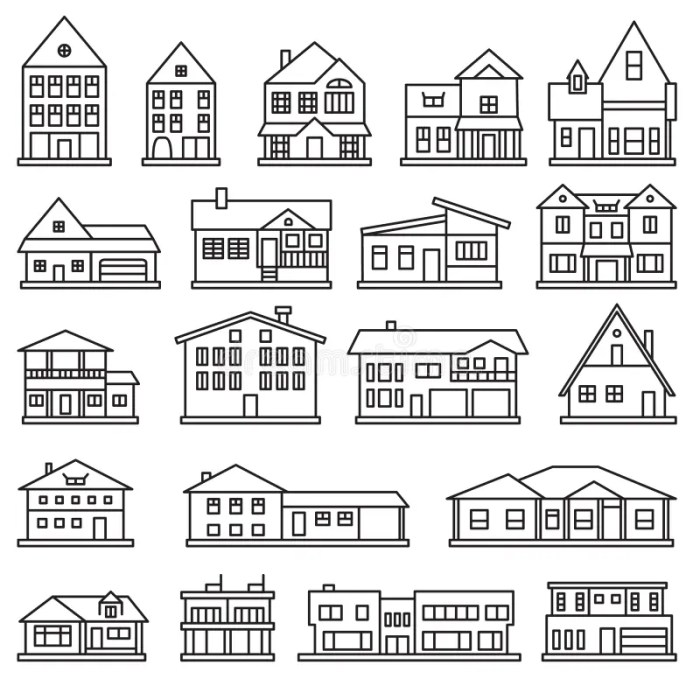Illustration Of A Cartoon House At Night Stock Vector - Illustration of ...